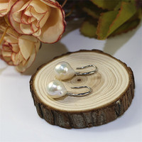 Boucles d'oreilles en forme de goutte d'eau, edison, blanc, baroque, grande taille, argent 925, eau douce naturelle, perles authentiques, 11-12mm