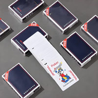 Cartes à jouer personnalisées bon marché avec impression standard double face, imperméables, plaquées en feuille, avec votre publicité