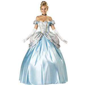 Mujeres Medieval Cortes Europeas Azul <span class=keywords><strong>Sissi</strong></span> Princesa Vestido Halloween Princesa Disfraz - Product Image 1