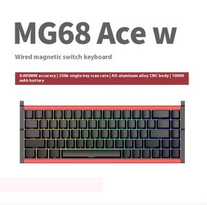 Clavier magnétique filaire Irok MG68 ACE/MG68 ACE W, taux <span class=keywords><strong>de</strong></span> réponse ultra-élevé <span class=keywords><strong>de</strong></span> 8000 Hz, clavier mécanique <span class=keywords><strong>de</strong></span> jeu en alliage d'aluminium - Product Image 3