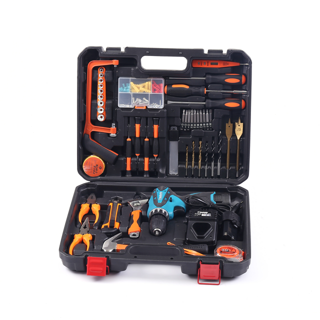 2021 New Tmakota Rechargeable Battery Screwdriver Cordless Power Impact Driver Drill Set Suit With Tools
