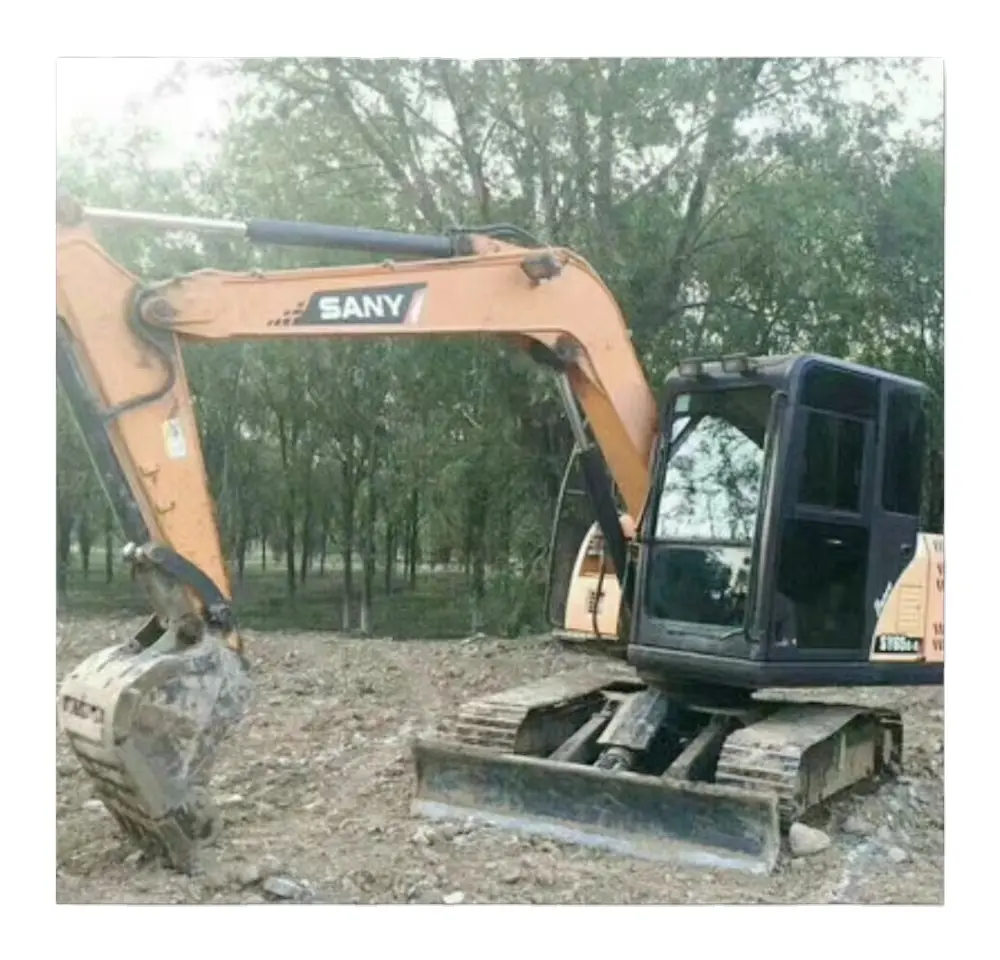 Sany Indústria Pesada SY65C-9 Usado escavadeiras de poupança de óleo escavadeira 6ton sy65 zx60 pc60 cat306 mini escavadeira Bucket para venda quente