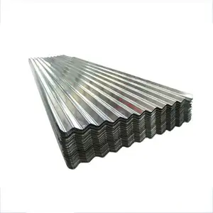 Chapa de aço corrugado galvanizado de calibre 24 para material de construção Gi Revestimento de zinco G30 G60 G90 22