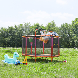 Zoshine <span class=keywords><strong>Oval</strong></span> geformtes <span class=keywords><strong>Trampolin</strong></span> im Freien Kinder springen Bett Kleinkind <span class=keywords><strong>Trampolin</strong></span> Kinder und Erwachsene Übung Fitness - Product Image 2