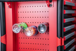 Boîte à outils magnétique compacte pour économiser de l'espace, organisateur en plastique avec base renforcée pour montage mural, personnalisable OEM, fabriqué à Taïwan - Product Image 4