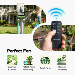 Programmateur d'arrosage de jardin WD01, maison intelligente, écran LCD, irrigation programmable 4 zones, fonctionne avec des piles AA, utilisation en extérieur - Product Image 5