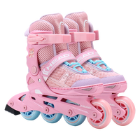 HEAD OEM Meilleure vente Patins à roues alignées de slalom pour enfants (garçons et filles) avec roues PP lumineuses et réglables, pour l'extérieur