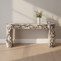 Table d'entrée multifonctionnelle en marbre Calacatta Viola de Cammy Stone, design italien minimaliste, pour la maison, la villa, l'hôtel