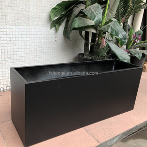 Fournitures de <span class=keywords><strong>jardin</strong></span> extérieur en acier grande taille <span class=keywords><strong>bleu</strong></span> pot de <span class=keywords><strong>fleur</strong></span> extérieur/grand vase chromé - Product Image 1