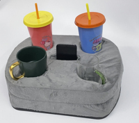 Bureau portable et durable en MDF pour tablette et ordinateur portable, avec rangement, porte-gobelet et fente multifonction, idéal pour l'apprentissage et l'utilisation au lit