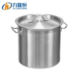 Wholesale Oem Sandwich Bottom 20l 50l 100l 200l Stainless Steel Big Soup Pot Large Commercial Cooking Stock Pot