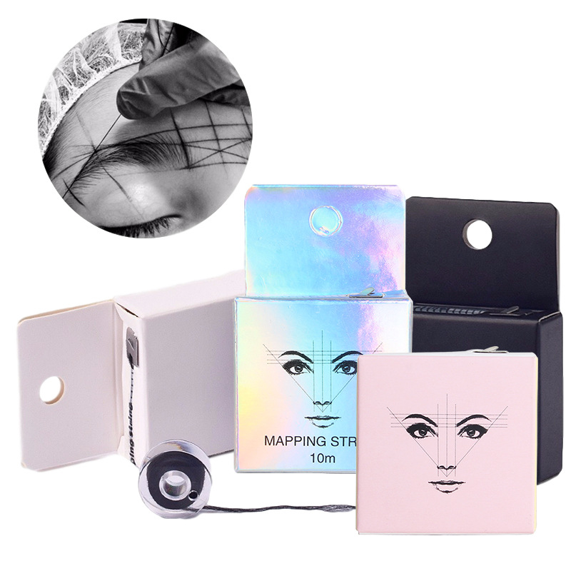 Косметическая резьба для отображения положения бровей, преднамотанная струна для перманентного макияжа бровей