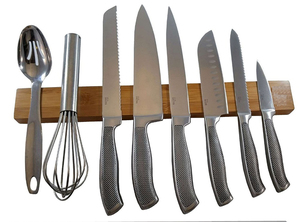 Barre magnétique en bambou, porte-outil/porte-<span class=keywords><strong>couteau</strong></span> magnétique puissant - Product Image 5