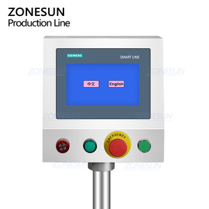ZONESUN ZS-FAL180V11 Automatic Wine Glass Bottle Liquid <b>Level</b> Overflow Filling Cork Pressing Shrinking Production <b>Line</b> - Product Image 2