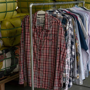 MS01 制造商二手男式夏季衬衫 格子衬衫 复古混装服装 高品质 50公斤起订量 批发 - Product Image 2