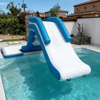Toboggan aquatique gonflable de qualité commerciale en PVC pour usage domestique, mini toboggan gonflable pour piscine pour enfants