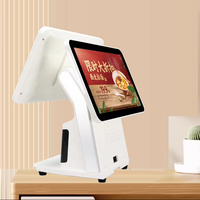 15.6 polegada Máquina Pos Touch Screen Caixa Registradora Terminal POS Sistemas Construído em Impressora Scanner Software para Restaurante Varejo