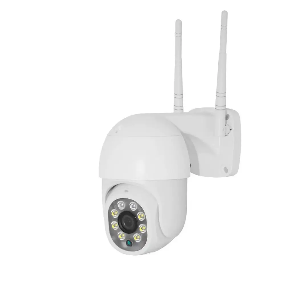 Caméra dôme wifi extérieure avec caméra micro à double antenne 360 2MP 1080P HD système de caméra de vidéosurveillance à vision nocturne