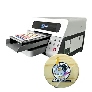 Pabrik A3 mini led UV flatbed printer kepala ganda XP600 casing telepon kayu cetak mesin plotter