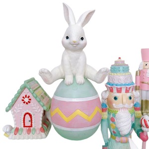 Adornos de conejito de Pascua más vendidos europeos y americanos transfronterizos personalizados, adornos de resina de fiesta, esculturas de ensueño - Product Image 5