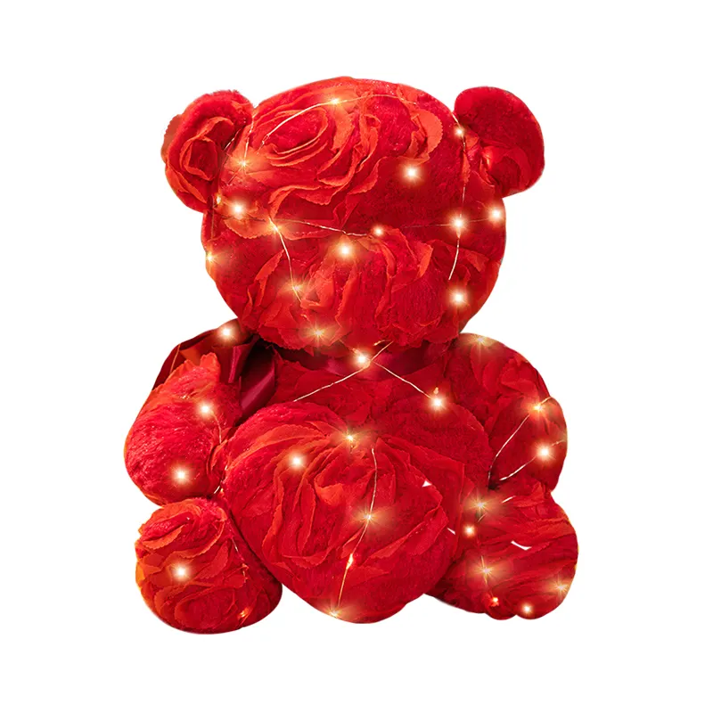 35cm 40cm 50cm Creative Artificial Flowers Birthday Valentine's Day Gift Rose Teddy Bear Toys