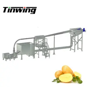 Continuous Gas Electricity Potato Fried French Fries Frying Machine