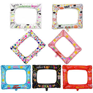 <span class=keywords><strong>2023</strong></span> promotionnel prendre une photo décoration 24 "feuille cadre photo ballons pour félicitation ami et camarade de classe amitié - Product Image 2