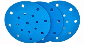 OEM 6 인치 5 인치 DEERFOS SA331 블루 후크 및 루프 라운드 사포 연마 샌딩 디스크 연마 연마 연마 - Product Image 3