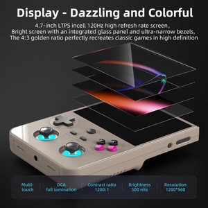 Consola de Juegos Portátil ANBERNIC RG477V Android, Pantalla Multitáctil de 4.7 Pulgadas 1280*960, Consola Retro Portátil para Jugar PS2/PS1/<span class=keywords><strong>PSP</strong></span> - Product Image 2