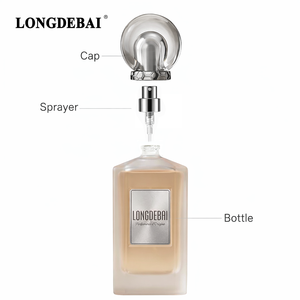 Botella de Perfume Rectangular de Vidrio Esmerilado Mate, Elegante y de Lujo, Vacía, de 100 ml, con Serigrafía, Ecológica, al por Mayor - Product Image 6