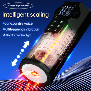 Juguetes Sexuales para Hombres, Masturbador Masculino Telescópico Automático con Función de Tacto Real, Vibración, Carga USB - Product Image 1