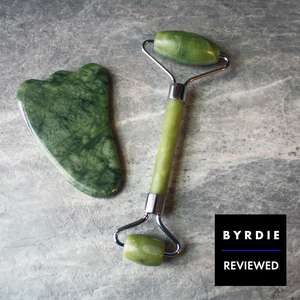 Factory Custom Case <strong>Tool</strong> Natural <strong>Facial</strong> <strong>Massage</strong> Jade Roller Gua Sha Set Ice Gold Seamless Micro