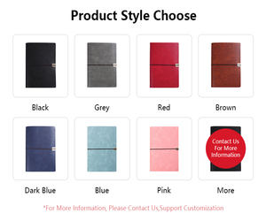 Custom Printing Thread Sewing Binding A5 Size Leather Hardcover Planner Journal Notebook for <b>Gift</b> - Product Image 6