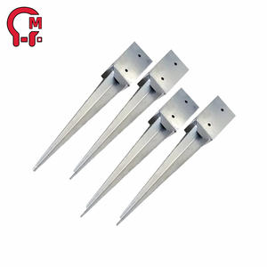 HLM <span class=keywords><strong>4x4</strong></span> Pole Bride Béton Acier Piquet de Sol <span class=keywords><strong>Ancrage</strong></span> de <span class=keywords><strong>Poteau</strong></span> de Clôture - Product Image 6