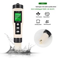 TONY PH174 Analyseur multifonction de la qualité de l'eau riche en hydrogène, testeur de thermomètre à hydrogène H2, stylo détecteur d'eaux usées, pH 0-14