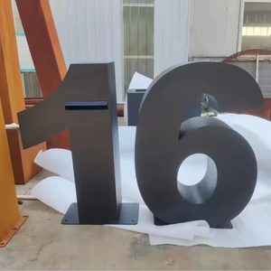 ตู้จดหมายกลางแจ้งขนาดใหญ่สไตล์วินเทจ สีดำ ชุบกัลวาไนซ์ กันน้ำ ปรับแต่งความจุได้ ตั้งพื้น ทำจากเหล็กคอร์เทน - Product Image 6