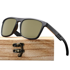 Lunettes De soleil en bois De bambou, verres solaires, De styliste, <span class=keywords><strong>2022</strong></span> - Product Image 2