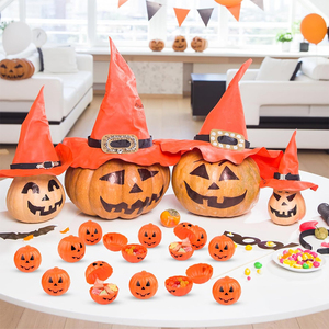 24 piezas <span class=keywords><strong>calabaza</strong></span> Halloween tratar dulces contenedores niños regalos Halloween fiesta Scavenger Hunt juegos regalo caja ciega - Product Image 5