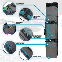 Sac à dos de ski extensible à roulettes avec poches multifonctionnelles et logo personnalisé, sac à dos de snowboard pour les voyages