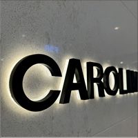 Letras 3D con Retroiluminación LED Halo, Letrero Metálico para Edificios Comerciales, Decoración Publicitaria, IP65 Impermeable, 5 Años de Garantía