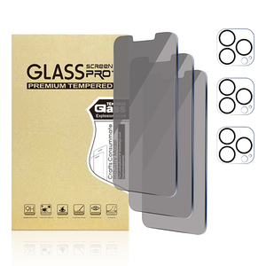 Protector de pantalla de vidrio templado para teléfono móvil, paquete de 3 películas de pantalla ultra finas HD de 9H para <span class=keywords><strong>iphone</strong></span> 12 <span class=keywords><strong>13</strong></span> <span class=keywords><strong>14</strong></span> plus <span class=keywords><strong>pro</strong></span> max - Product Image 1