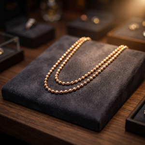Collier chaîne GOLDTECH de luxe en or 18 carats, brillant, sophistiqué, orné, élégant, accessoire de mode, agréable au toucher, embelli - Product Image 3