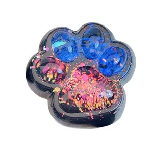 Jouet à presser anti-stress en caoutchouc souple, motif patte de chat, bicolore, motif ciel étoilé, best-seller transfrontalier - Product Image 5