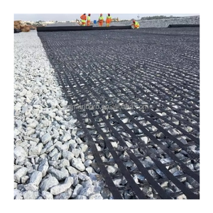 SDM Expressway Pavimento de asfalto Refuerzo de base suave <span class=keywords><strong>EGA</strong></span> Fibra de vidrio Geogrid Trenzado bidireccional de alta resistencia - Product Image 2