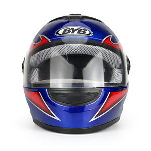 Casco de Motocicleta Integral con Visera Transparente, Casco de Carreras Ventilado con Múltiples Diseños Gráficos - Product Image 5