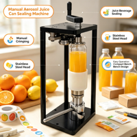 Machine de scellage manuelle pour canettes de boissons, directement de l'usine, facile à utiliser, 220V, pour canettes de thé aux bulles, bière, jus, soda, canettes en papier ou en bois 1
