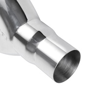 FTHP Long Dual 2.5inch Exhaust Tip Chrome Stainless Steel Universal Car Exhaust Tips Muffler Tip Tail Pipe untuk bmw