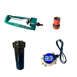 Sistema de Riego Automático con Pulverizador Eléctrico y Boquilla Ajustable para Uso Agrícola, Material Plástico - Product Image 1