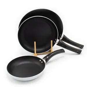 3 pcs sets Aluminum low marble pancake Non Stick Pan Cheap Frying Pan induction crepe pan induction fitness cooking