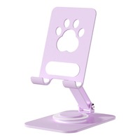 Soporte Universal Plegable de Metal para Teléfono Celular y Tablet, Soporte Giratorio 360° Personalizable para Escritorio